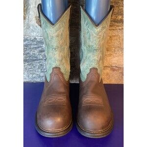 Ariat Tracey Composite Toe Work Waterproof Leather Western Boots Womens sz 10B